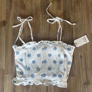 Wrangler x Billabong denim crop top